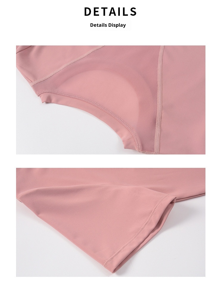 ActiveGo ActiveGo Haut de sport amincissant à manches courtes pour femme, coupe transfrontalière européenne et américaine, haut de fitness décontracté et respirant,_voghion.com