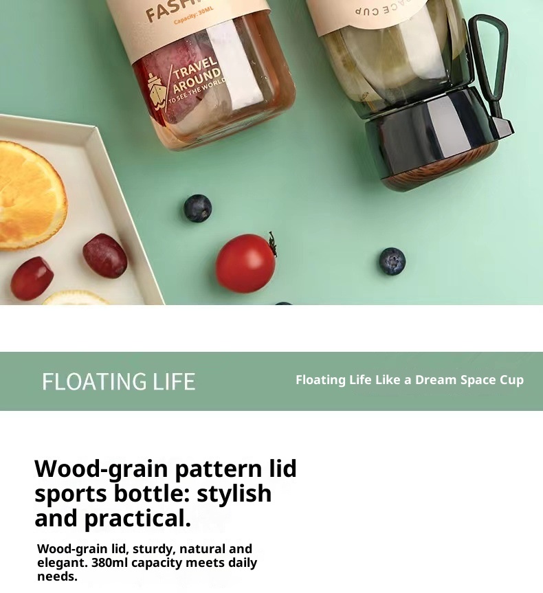 001 Spazio Uomini e Donne Studenti Sport Tè Portatile Anti-caduta All'aperto Piccolo Carino Casual Tazza d'Acqua in Plastica_voghion.com