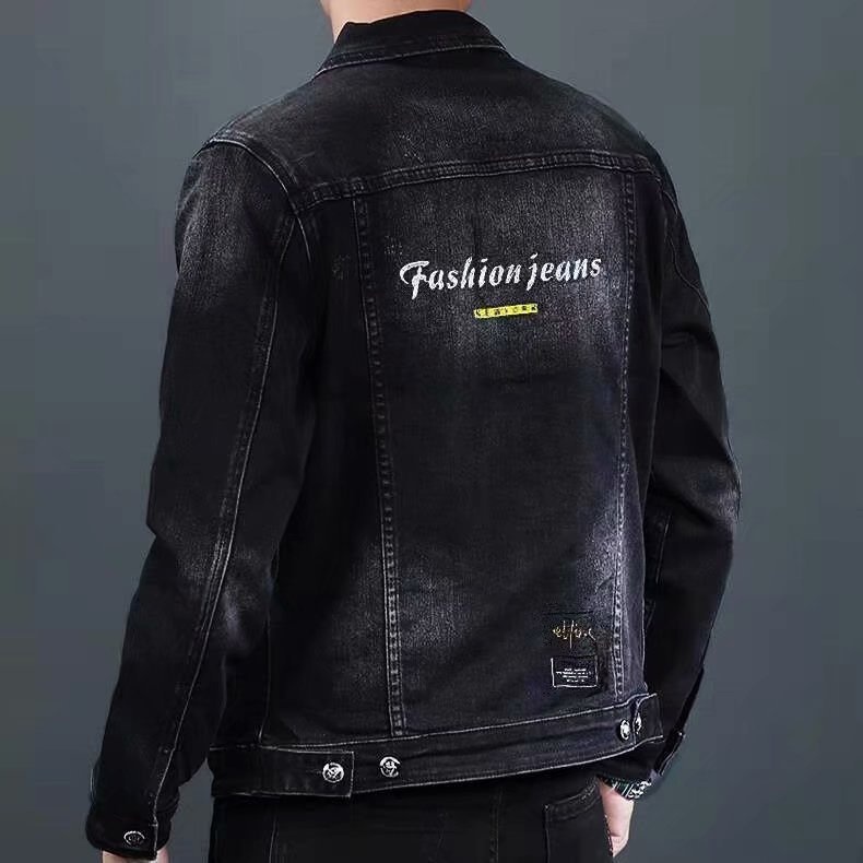 ActiveGo ActiveGo Men's Denim 2023 Spring And Autumn American Style Trendy Retro Coat Embroidered Jacket Versatile Top_voghion.com