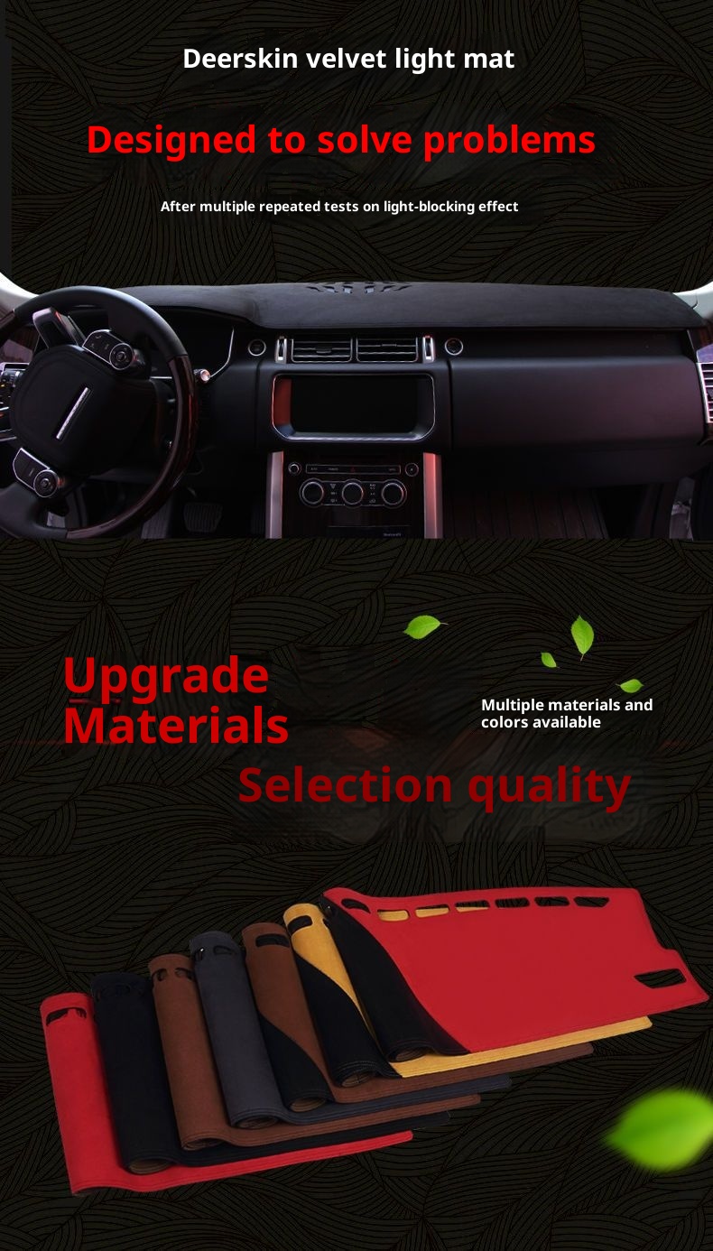 Small Deng Small Deng L6F Car Dashboard Mat Interior Decoration Heat Insulation Sunshade For Center Console_voghion.com