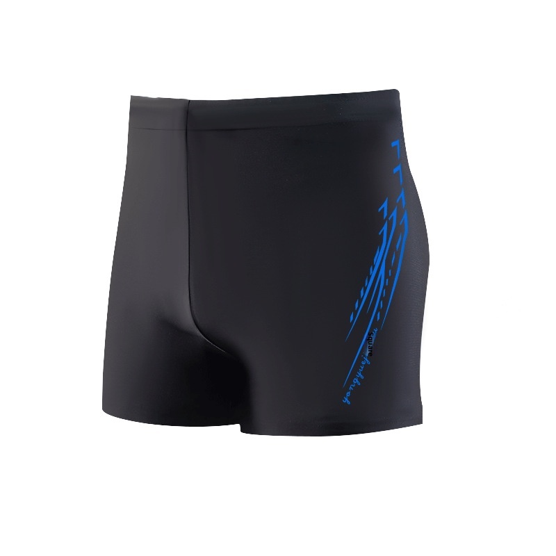 001 Men's Trunks Adult Large Size Boxer Anti-Embarrassment Quick-Dry High-Waist Sports Beach Shorts Swimming Gear Set_voghion.com