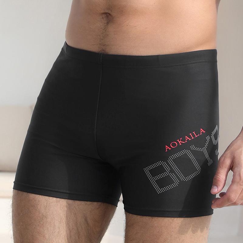 001 Sport-Boxershorts für Herren (Erwachsene) – Anti-Peinlichkeits-Badehose mit doppellagigem, schnelltrocknendem Material – Trainingshose – Direkt vom Hersteller –_voghion.com