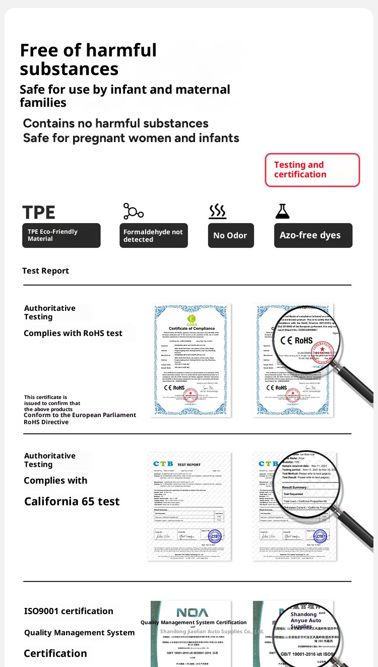 Xiaodeng TPE-Autofußmatten, passgenau für Mercedes E-Klasse W213 (2017–2023)_voghion.com