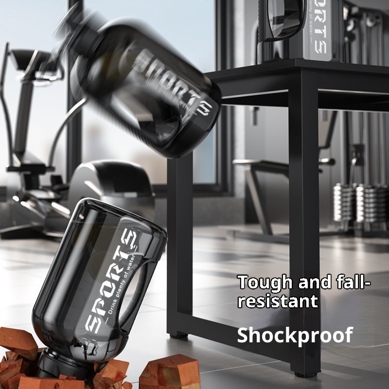 001 Borraccia in plastica di grandi dimensioni, resistente alle alte temperature, con cannuccia, per sport all'aria aperta e fitness, tazza spaziale Ton_voghion.com