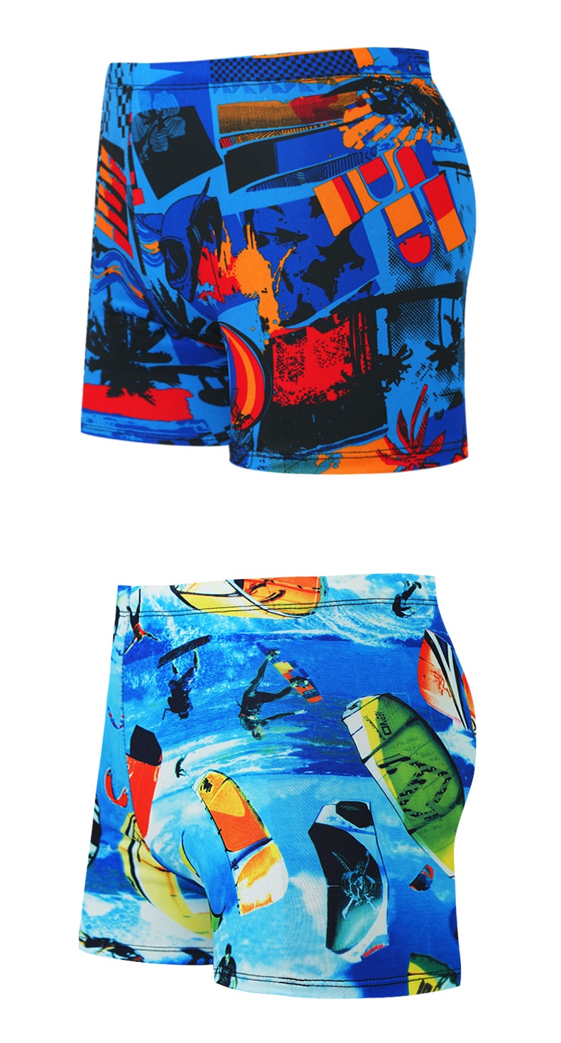 001 Adult Men's Multi-Color Options Hot Spring Bathing Boxer Shorts Comfortable Non-Tight Tie Safety Anti-Embarrassment Swim_voghion.com