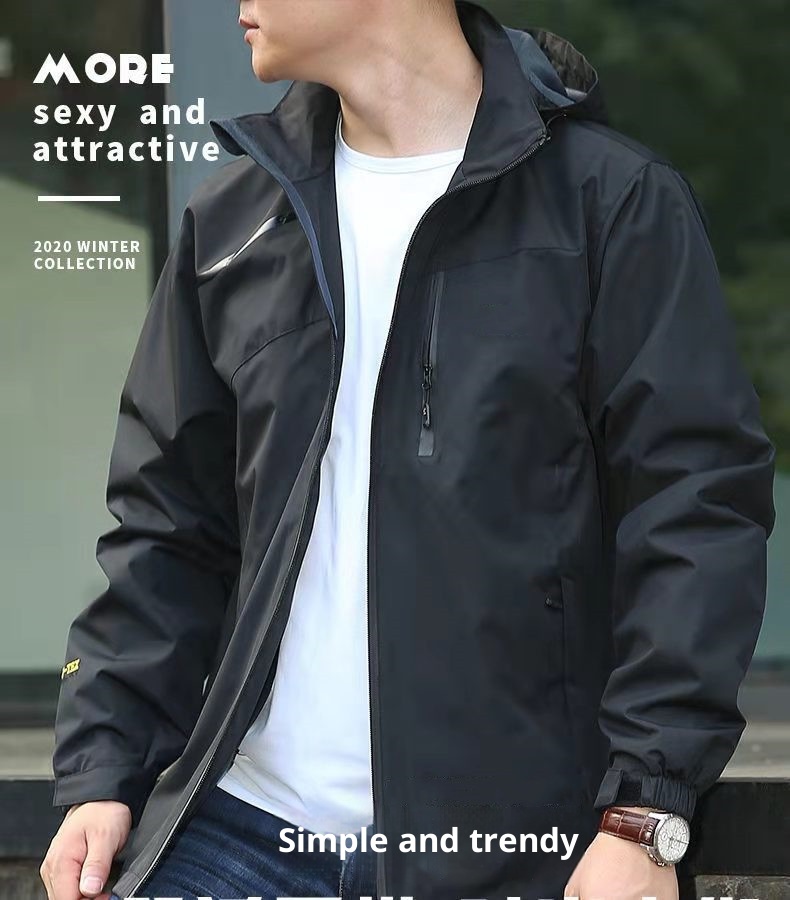 ActiveGo ActiveGo Giacca da trekking antivento impermeabile da uomo europea e americana, giacca a vento da esterno, produttore, vendita diretta_voghion.com