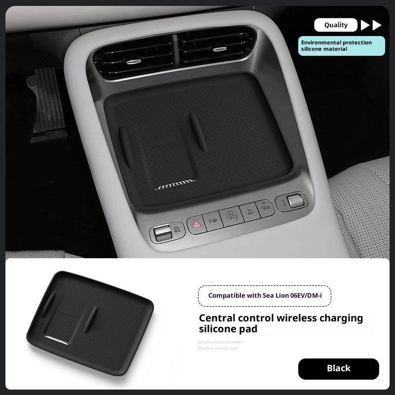 Suitable For BYD Hiace 06ev/06dmi Wireless Charging Central Control Silicone Non-Slip Phone Pad Accessories_voghion.com