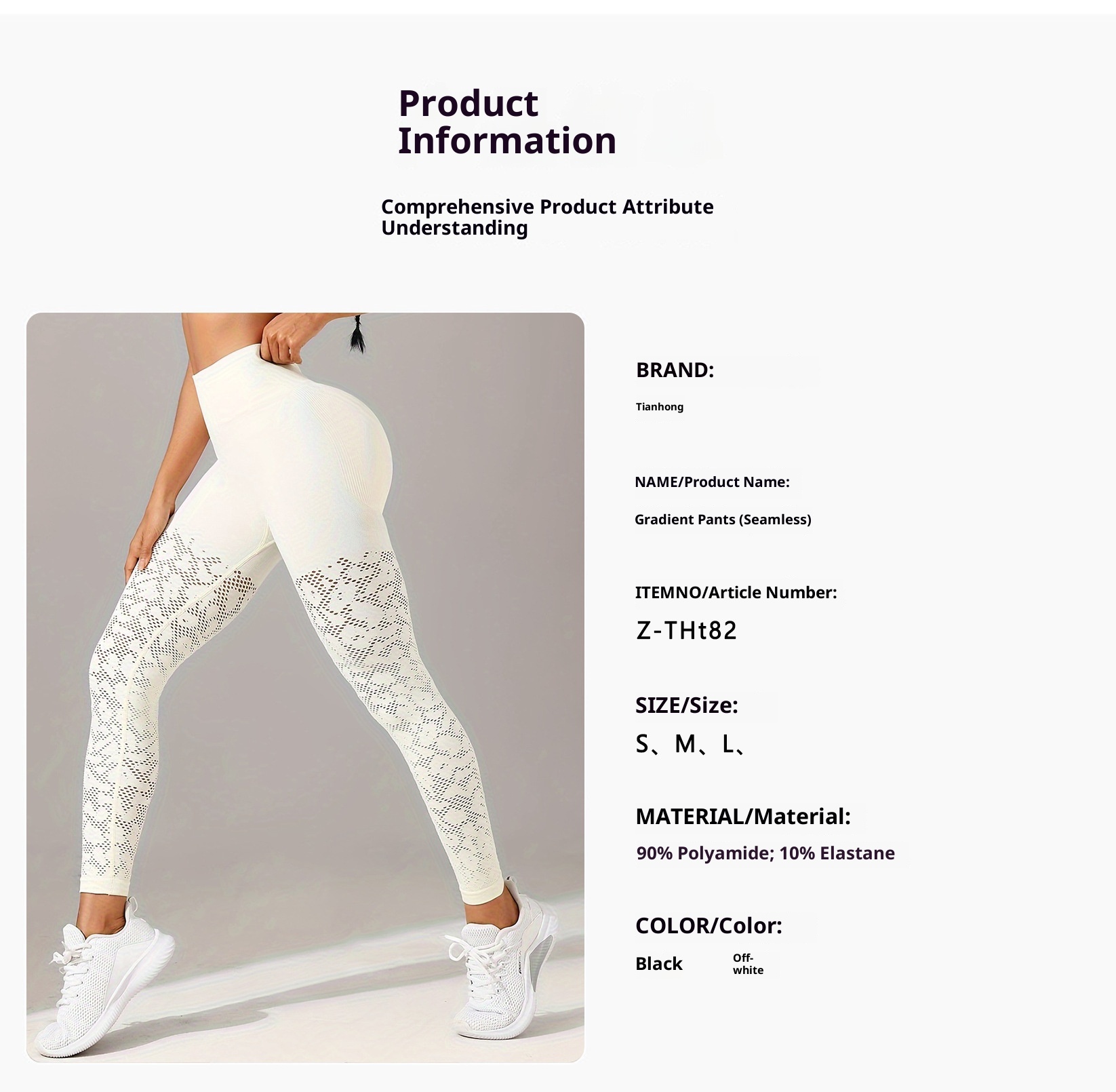 Legging de sport ActiveGo Cross-Border Slim Jacquard pour femme, idéal pour le fitness, les activités de plein air, la course à pied et le yoga._voghion.com