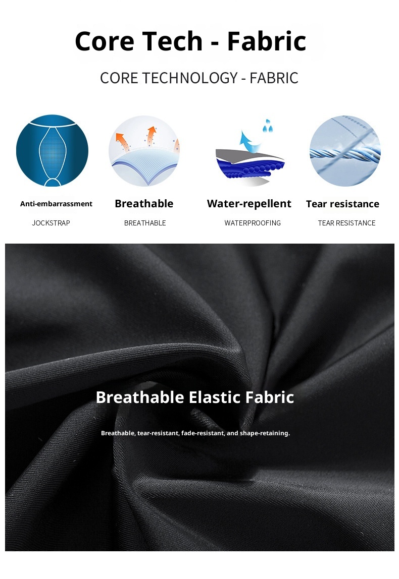 001 2023 New Adult Men's Racing Five-Point Anti-Embarrassment Quick-Dry High Elastic Boxer Swim Trunks_voghion.com