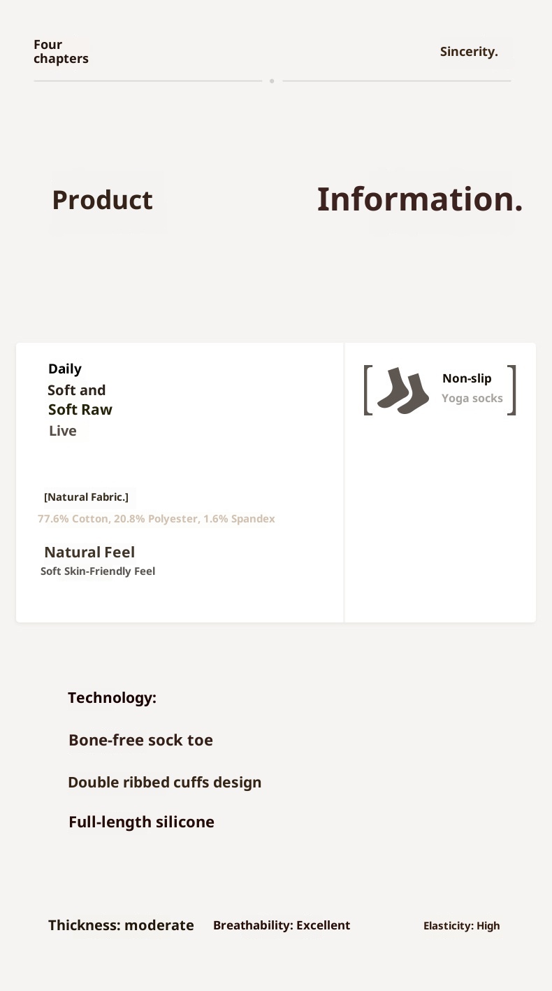 001 Women's Summer Thin Full Sole Non-Slip Shock Absorption Silicone Sports Yoga Double Loop Design Seamless Mid-Calf Socks_voghion.com