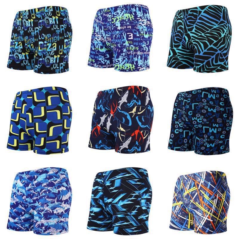 001 Manufacturer Wholesale Beach Disposable Printed Swim Boxer Loose Adult Men's Swimwear Swimming Trunks In Stock Supply_voghion.com