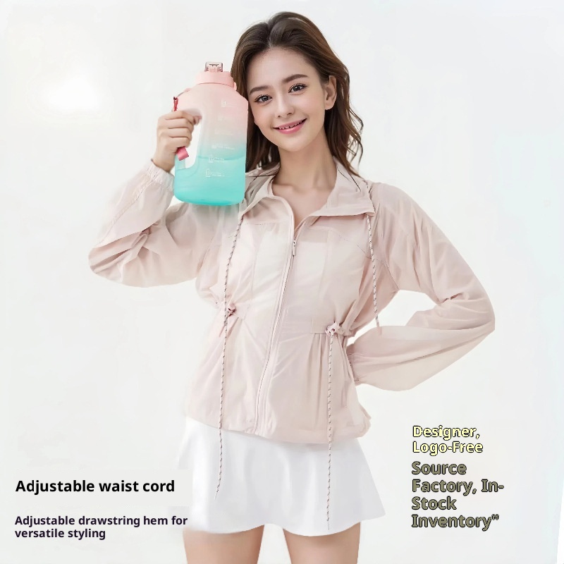 ActiveGo ActiveGo Lulu Ice Silk Travel Top Outdoor Sports Yoga Jacket Women's Super Beautiful Sun Protection Clothing_voghion.com