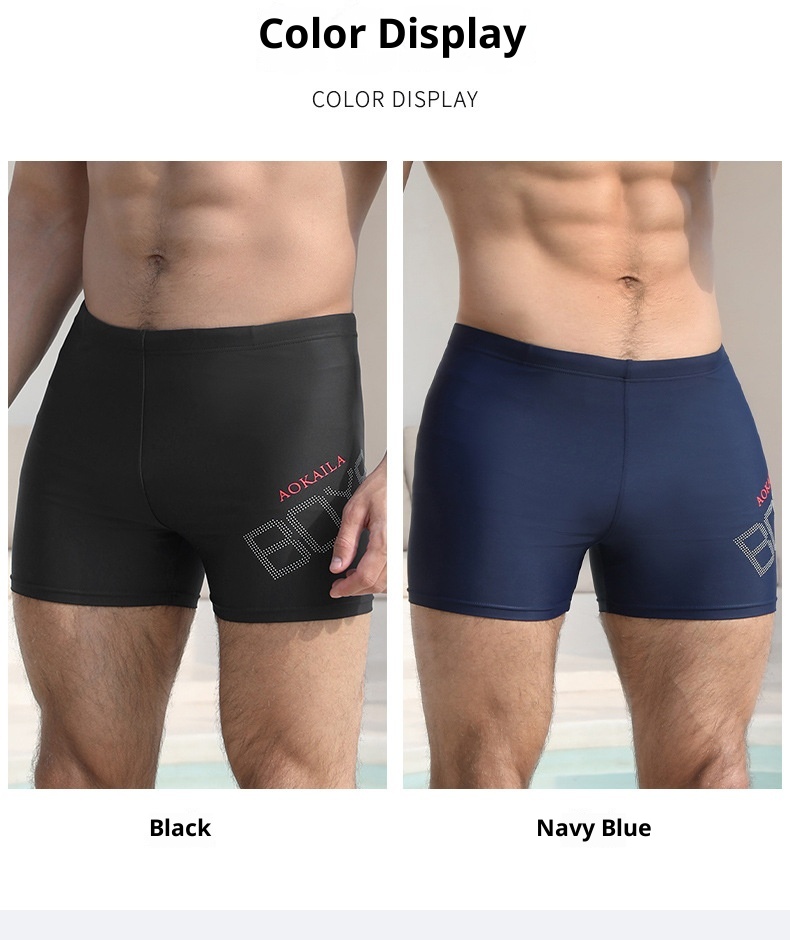 001 Sport-Boxershorts für Herren (Erwachsene) – Anti-Peinlichkeits-Badehose mit doppellagigem, schnelltrocknendem Material – Trainingshose – Direkt vom Hersteller –_voghion.com