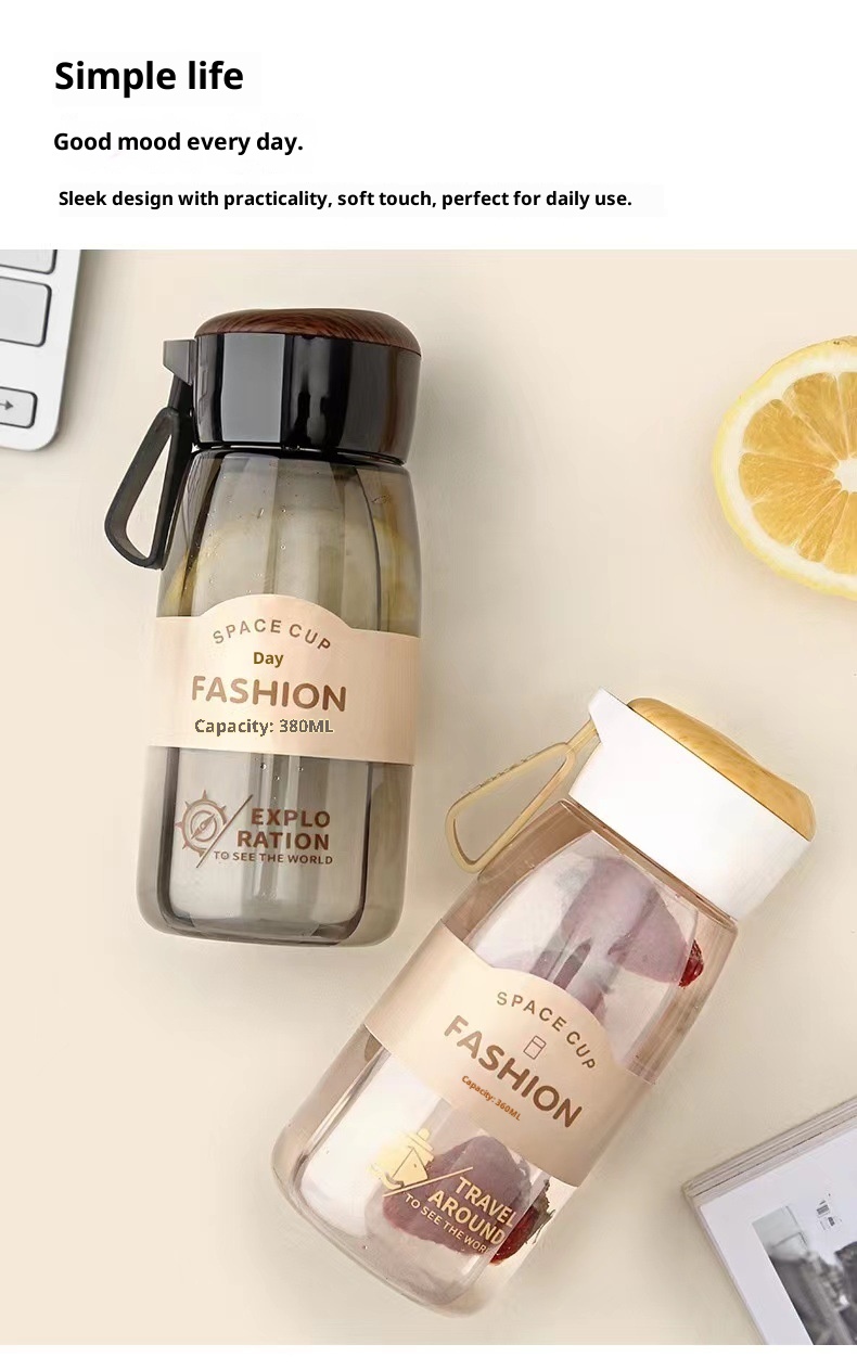 001 Spazio Uomini e Donne Studenti Sport Tè Portatile Anti-caduta All'aperto Piccolo Carino Casual Tazza d'Acqua in Plastica_voghion.com