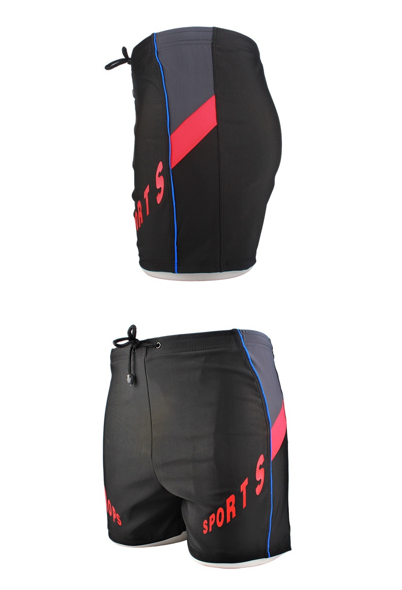 001 Sportliche Badehose mit Print, schnelltrocknend, locker, atmungsaktiv, hoher Bund, Badeshorts für Erwachsene, Sommer, neue Herren-Bademode_voghion.com