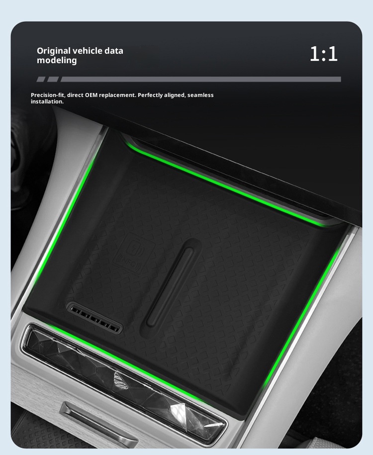 Suitable For 24 Models Xingtu Xingjiyuan ES Central Control Wireless Charging Panel Silicone Anti-Slip Dustproof Storage_voghion.com