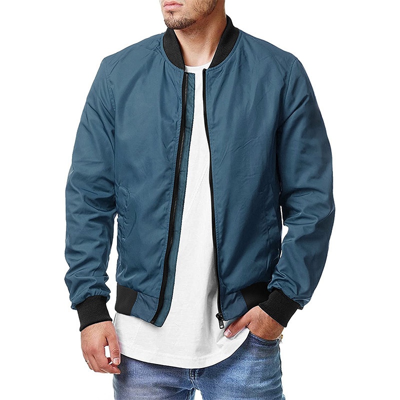 ActiveGo ActiveGo New European American Style Bomber Spring And Autumn Cross-Border Casual Trendy Plus Size Men's Zipper Jacket 5XL_voghion.com
