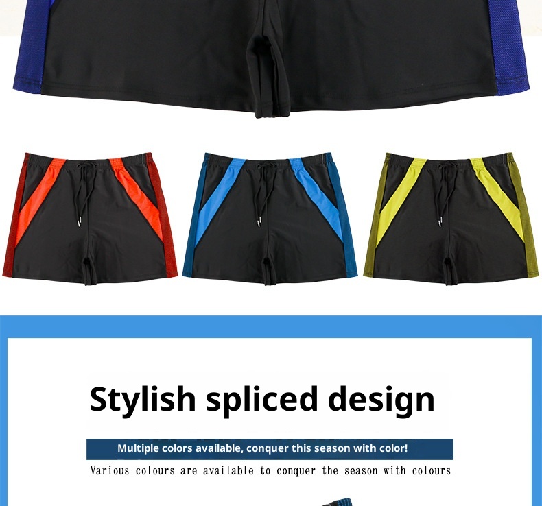 001 Plus Size Boxer Badehose für Erwachsene, schnelltrocknend, atmungsaktiv und bequem, Herren-Badehose für heiße Quellen_voghion.com