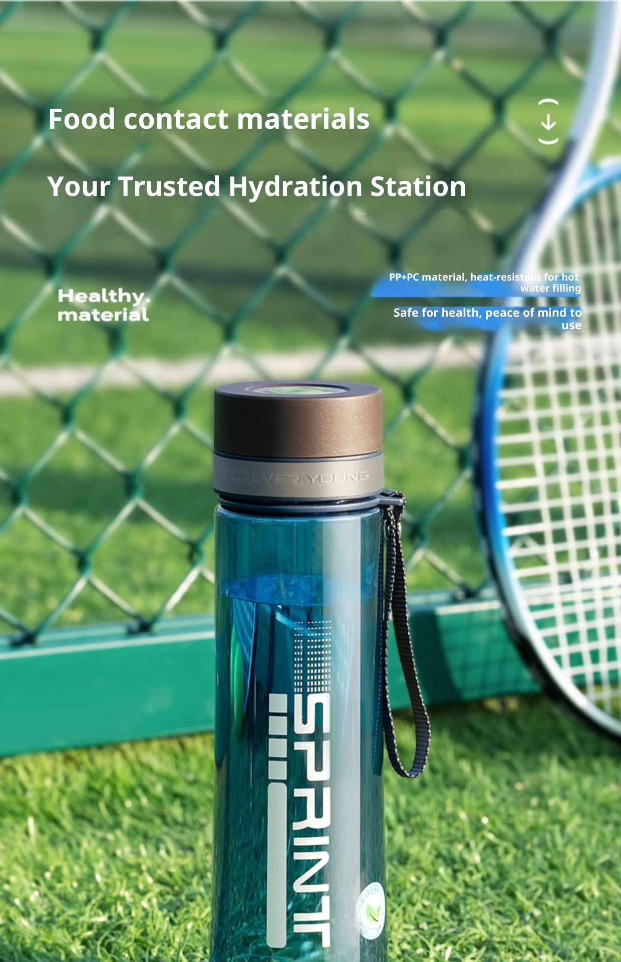 001 Große Trinkflasche für Männer, Sommer-Outdoor-Becher, Sport-Trinkflasche, bruchfester Kunststoff, hitzebeständig_voghion.com