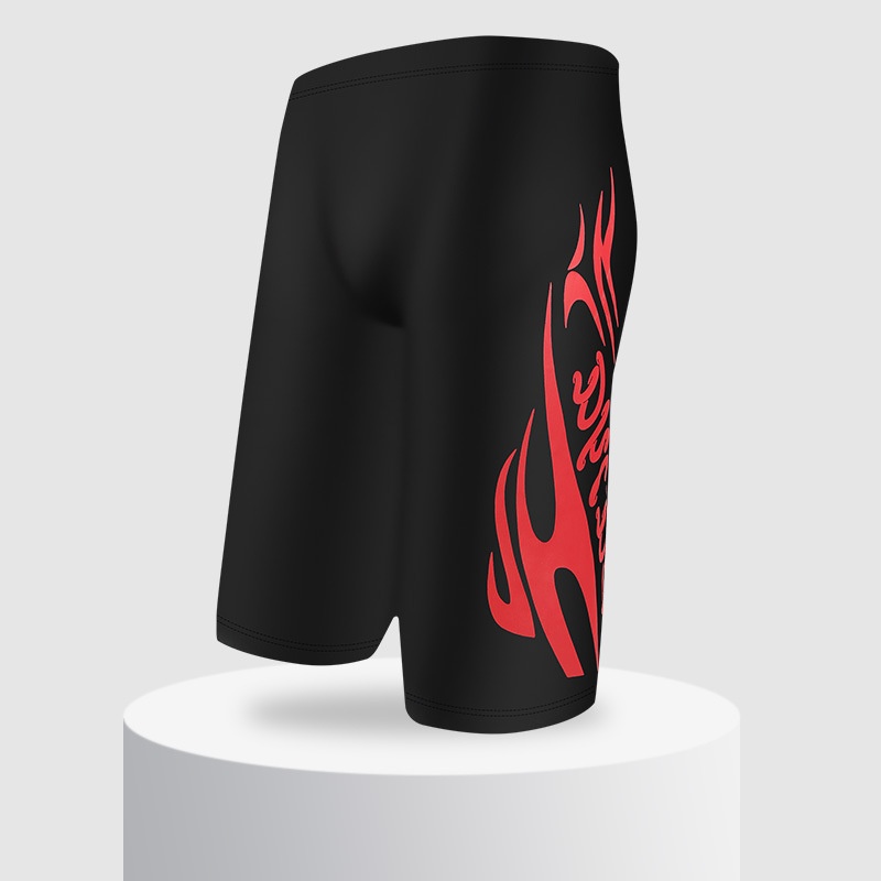 001 Baiya Herren-Schwimm-Boxershorts, schnelltrocknend, Größe L, modisch, Polyester, Fünf-Punkt-Schwimm-Funktion, Anti-Peinlichkeits-Badehose_voghion.com