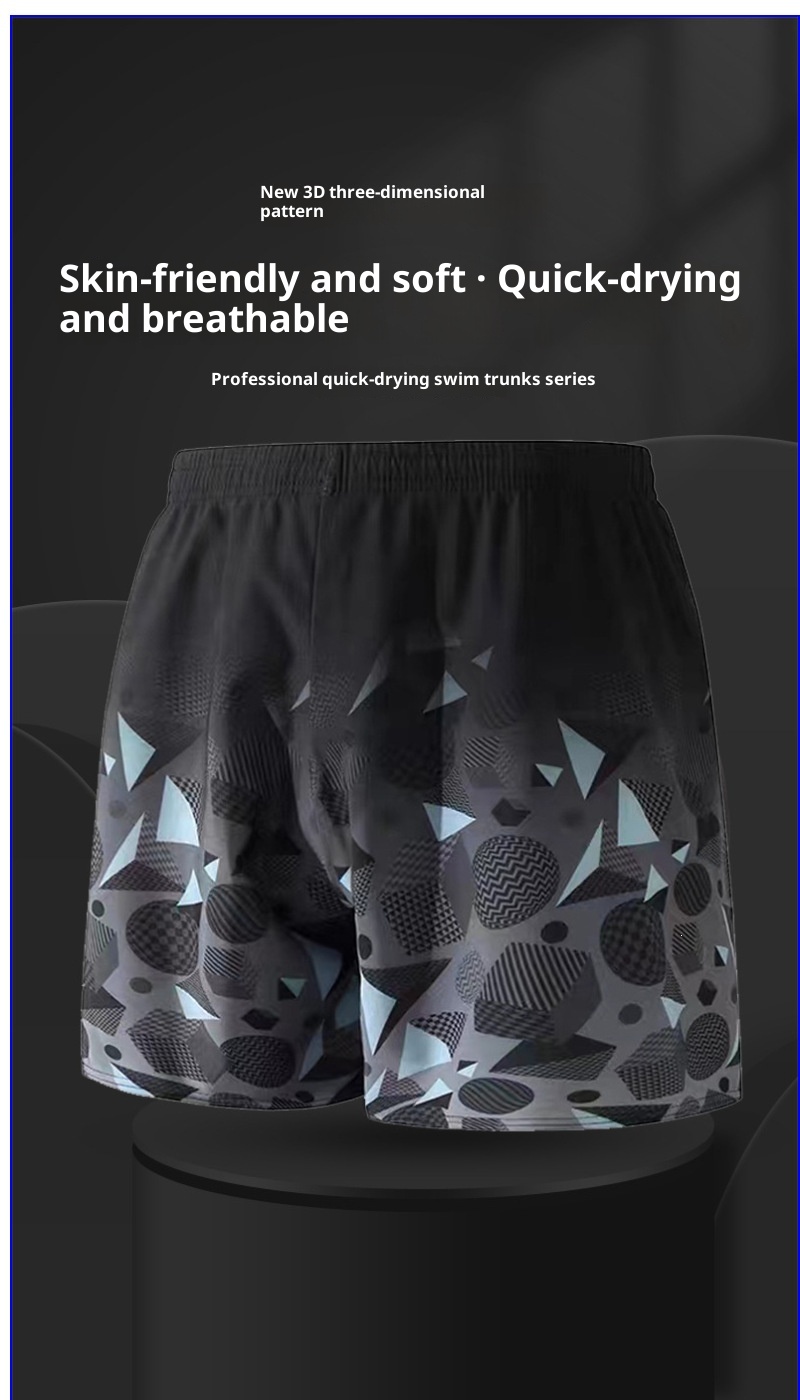 Short de bain grande taille homme (150 kg) - Séchage rapide - Coupe ample - Modèle adulte_voghion.com