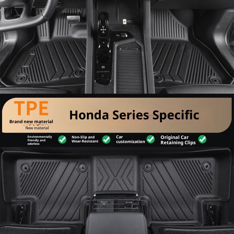 Suitable For Honda Accord Civic CRV Avista XNV Lingpai Special No Odor Full Surround TPE Car Floor Mats_voghion.com