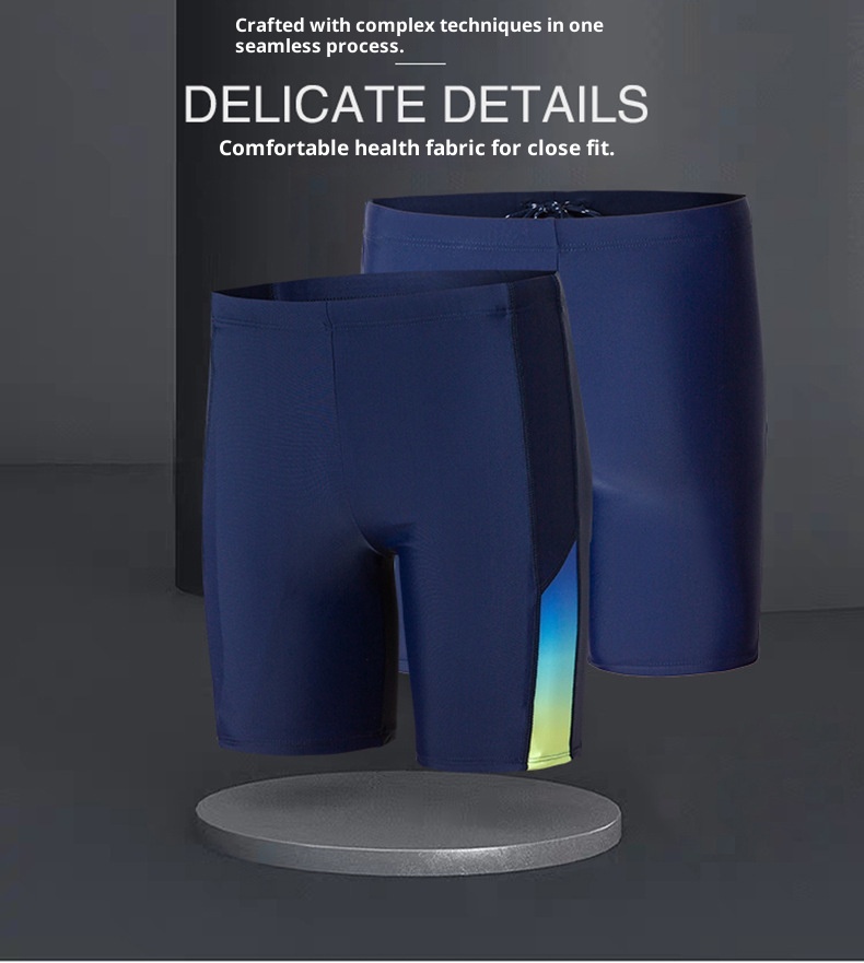 001 Sanqi Herren-Badehose, Boxershorts, lockere Passform, modisch für Studenten und Erwachsene, sexy, niedrige Taille, sportlich, Übergröße_voghion.com