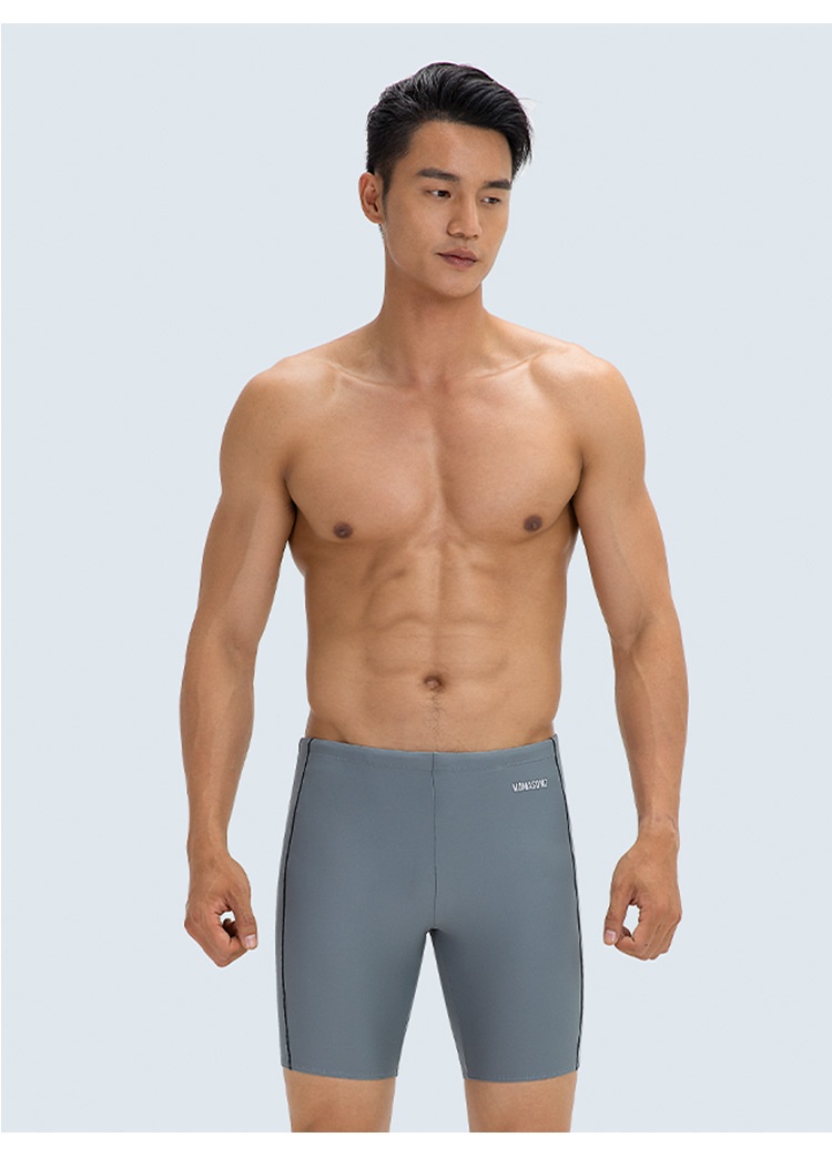 001 Momasong Trunks Professionelle Trainings-Badeshorts für Herren mit Fünf-Punkt-Ausrüstung, schnelltrocknend_voghion.com