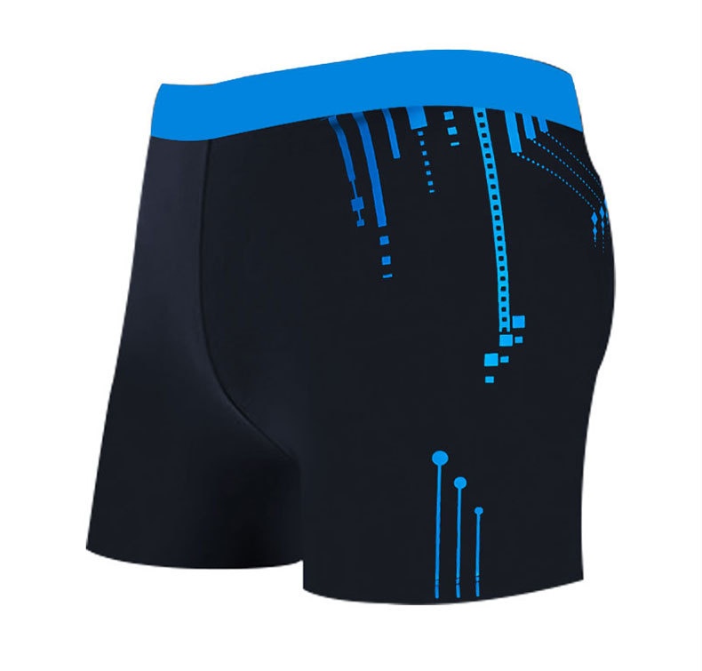 001 Factory Direct Sale Men's Plus Size Fashion Printed Comfortable Boxer Hot Spring Swimming Wide Waist Adult Swim Trunks_voghion.com