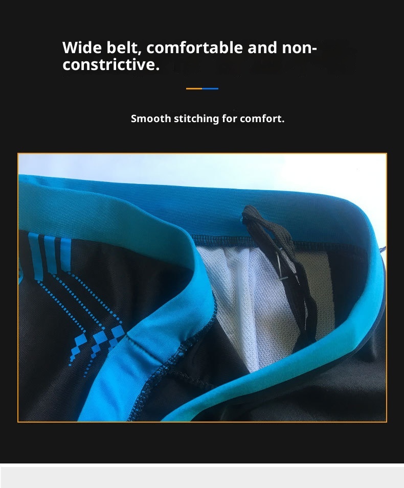 001 Herren Anti-Peinlichkeit Schnelltrocknende Boxershorts mit breitem Schirm Lockere Badehose für Erwachsene Farbblock Badehosen-Set für heiße Quellen_voghion.com