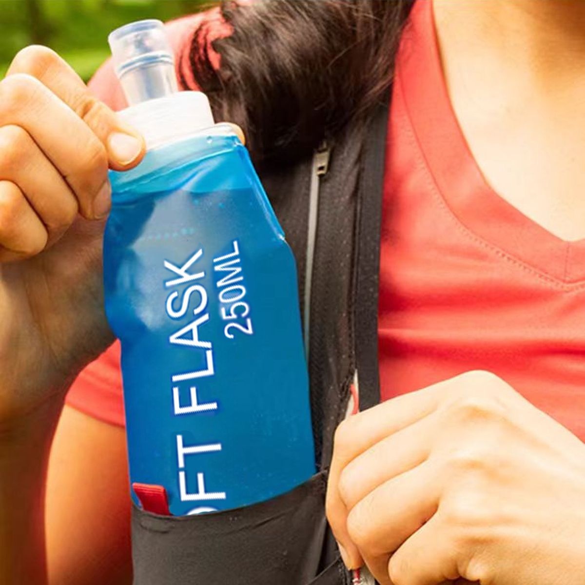 001 Outdoor-Sportart Laufflasche, weiche Trinkflasche, Marathon, beliebt, Wandern, Fitnesstasche, faltbarer Wasserbecher, lebensmittelecht, stoßfest_voghion.com