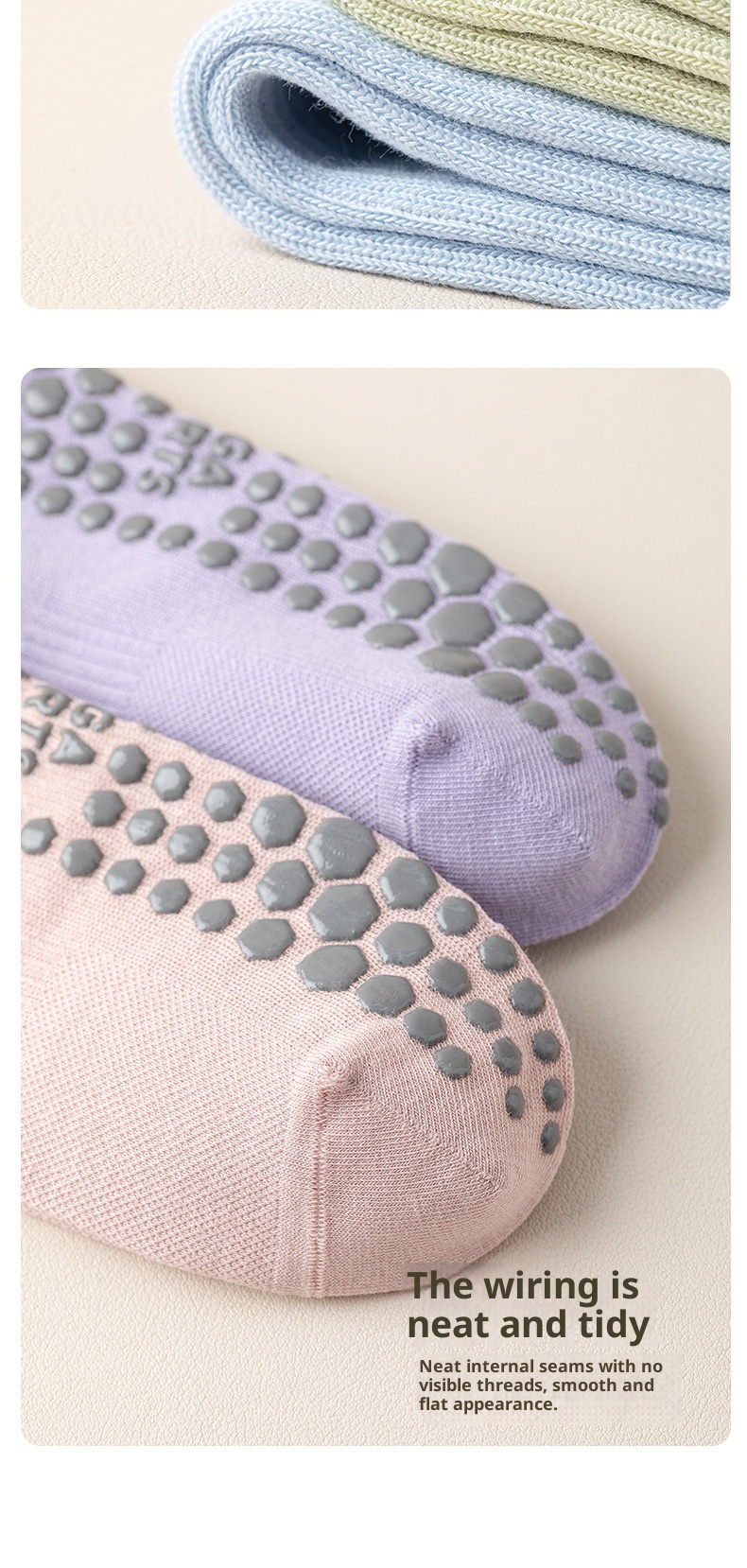 001 Calzini sportivi da donna, antiscivolo, a compressione, per yoga, pilates, polpacci, corsa, salto con la corda, ciclismo_voghion.com