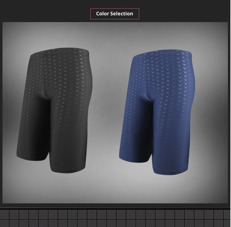 001 Qilang Plus Size Men's Swim Adult Breathable Five-Point Shorts Beach Vacation Anti-Embarrassment Swimming Trunks_voghion.com