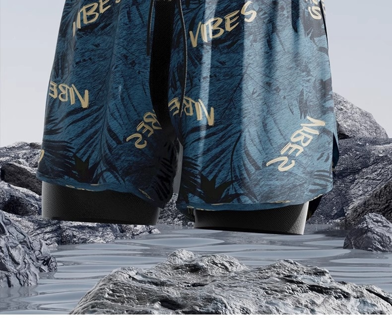 001 Men's Swimming Anti-Embarrassment Double Layer Boxer Swim Trunks Adult 2025 New Professional Hot Spring Swimsuit Full_voghion.com