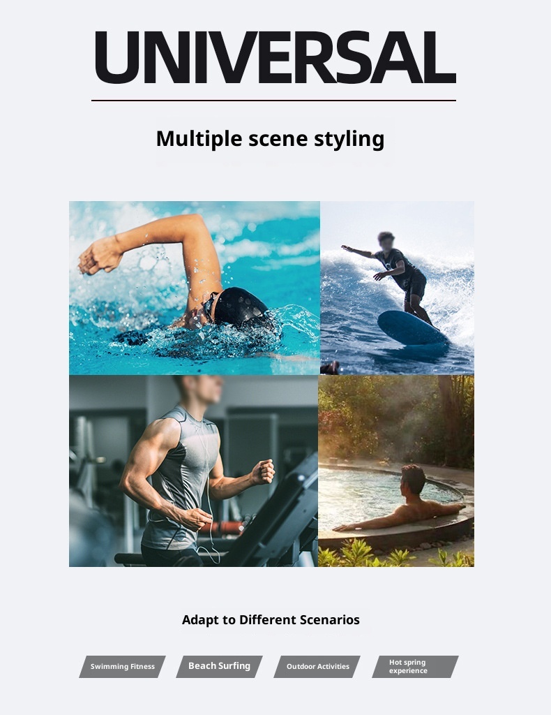 001 Sport-Boxershorts für Herren (Erwachsene) – Anti-Peinlichkeits-Badehose mit doppellagigem, schnelltrocknendem Material – Trainingshose – Direkt vom Hersteller –_voghion.com