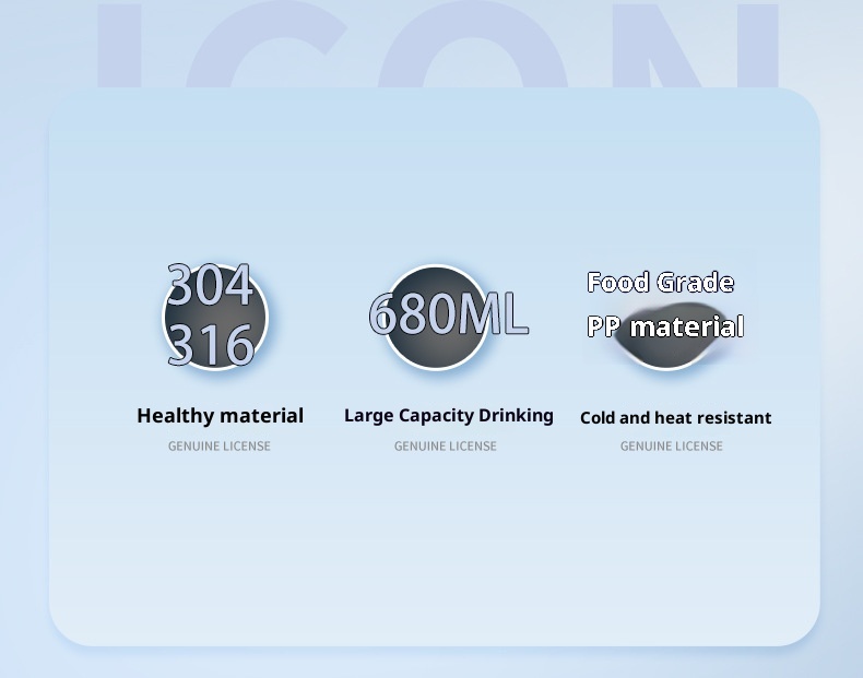 001 Coppia di tazze isolate sottovuoto in acciaio inossidabile, bottiglia d'acqua di grande capacità con cannuccia, doppio uso per sport all'aria aperta_voghion.com