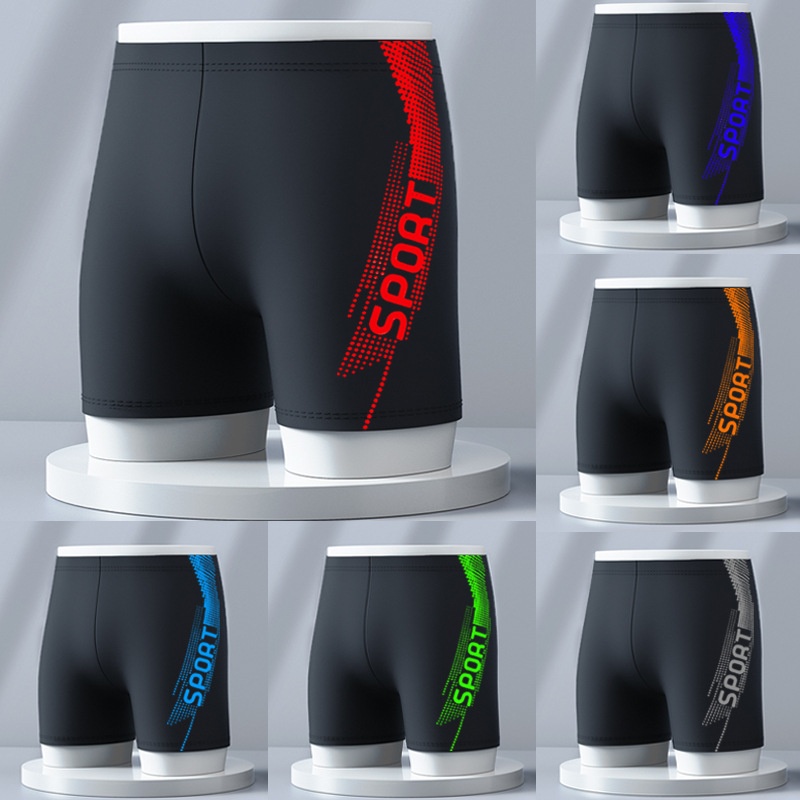 001 Men's 2024 Adult Youth Large Size Professional Fitness Trunks Boxer Quick-Drying Swimming Suit Wholesale_voghion.com