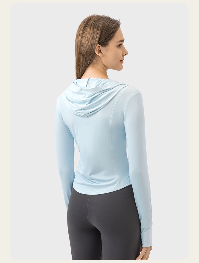 ActiveGo ActiveGo Estate Nuovo UPF50+ Leggero Traspirante Abbigliamento da Sole per Donna Protezione UV Giacca in Pelle Cappotto da Donna DSS095_voghion.com