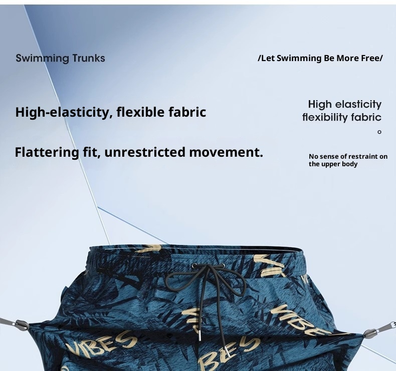 001 Men's Swimming Anti-Embarrassment Double Layer Boxer Swim Trunks Adult 2025 New Professional Hot Spring Swimsuit Full_voghion.com