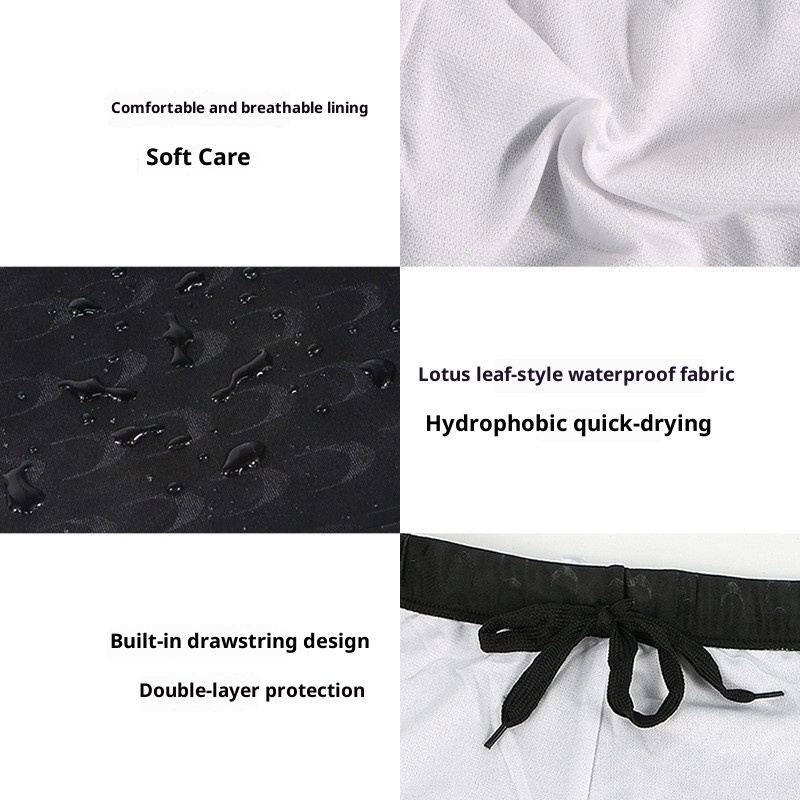 001 Großhandel Herren Große Größe Fünf-Punkt Professionelle Lange Rennboxer Badeshorts Haifisch-Badehose_voghion.com