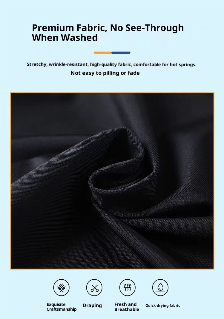 001 Neue, peinliche Badehose für Erwachsene in Übergrößen, locker geschnitten, professionell, schnelltrocknend, Boxershorts für Herren, Strandbadehose_voghion.com