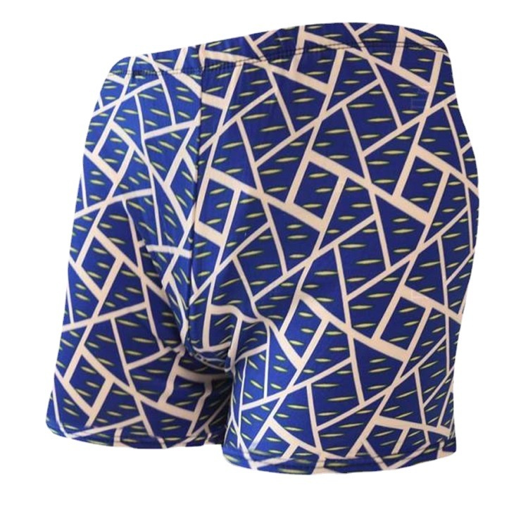 001 Anti-Peinlichkeits-Ausrüstung Boxershorts für Erwachsene in Übergröße, Hot Spring Herren-Badeanzug mit Blumenmuster, Set_voghion.com