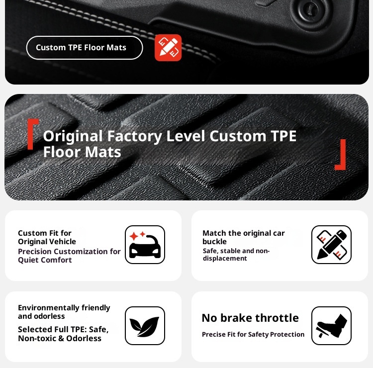 Xiaodeng TPE-Autofußmatten, passgenau für Mercedes E-Klasse W213 (2017–2023)_voghion.com