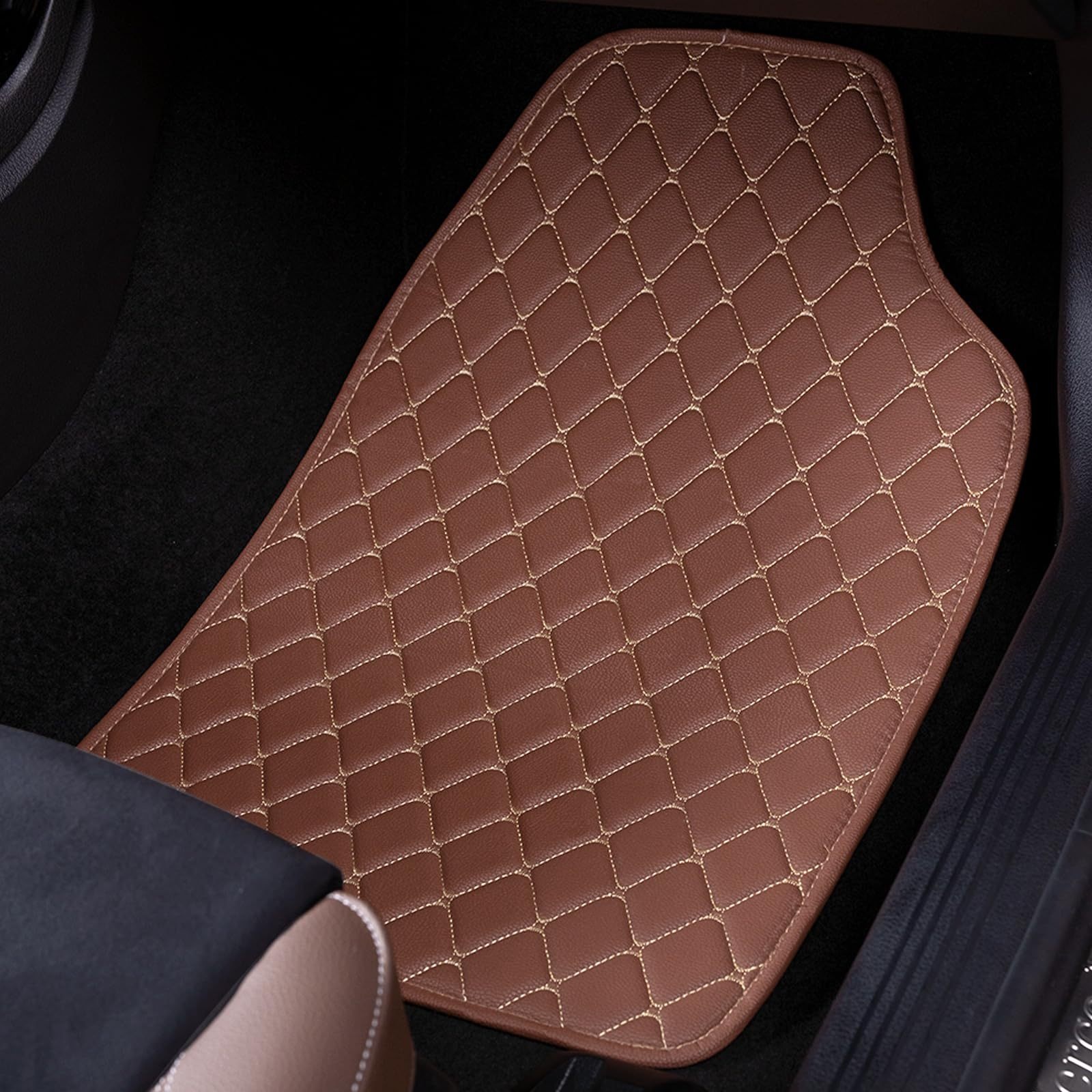 Small Deng Small Deng Cross-border Universal Car Floor Mats Waterproof Dirt-resistant Non-slip Quilted_voghion.com
