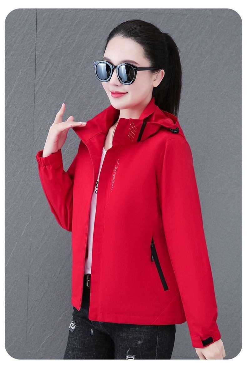 ActiveGo Women's Detachable Hooded Autumn New Windproof Waterproof Couple Outdoor Hiking Jacket Men's Trendy_voghion.com