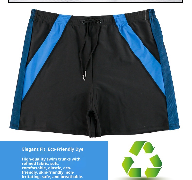 001 Plus Size Boxer Badehose für Erwachsene, schnelltrocknend, atmungsaktiv und bequem, Herren-Badehose für heiße Quellen_voghion.com