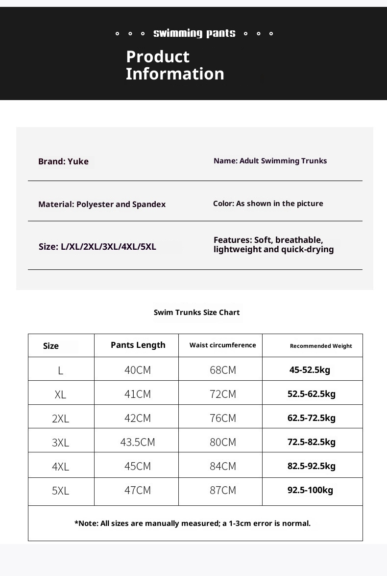 001 Men's New Quick-Dry Large Size Anti-Embarrassment Adult Gear Full Set Loose Beach Swimming Trunks For Hot Springs_voghion.com