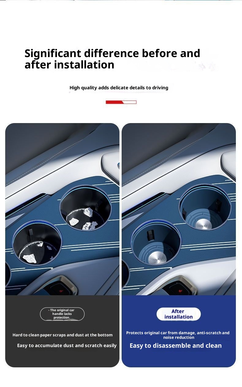 Kompatibel mit Geekyship 001 Zentralbedienfeld Silikonhalterhülle Spezialzubehör Auto-Bechermatte Dekoration für_voghion.com