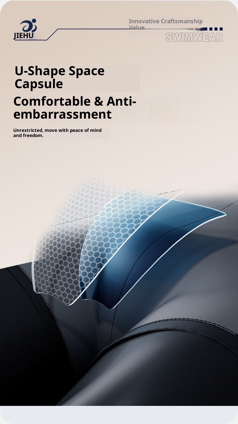 001 Herren Fünf-Punkte Schnelltrocknende Anti-Peinlichkeits-Badehose für Erwachsene und Jugendliche_voghion.com