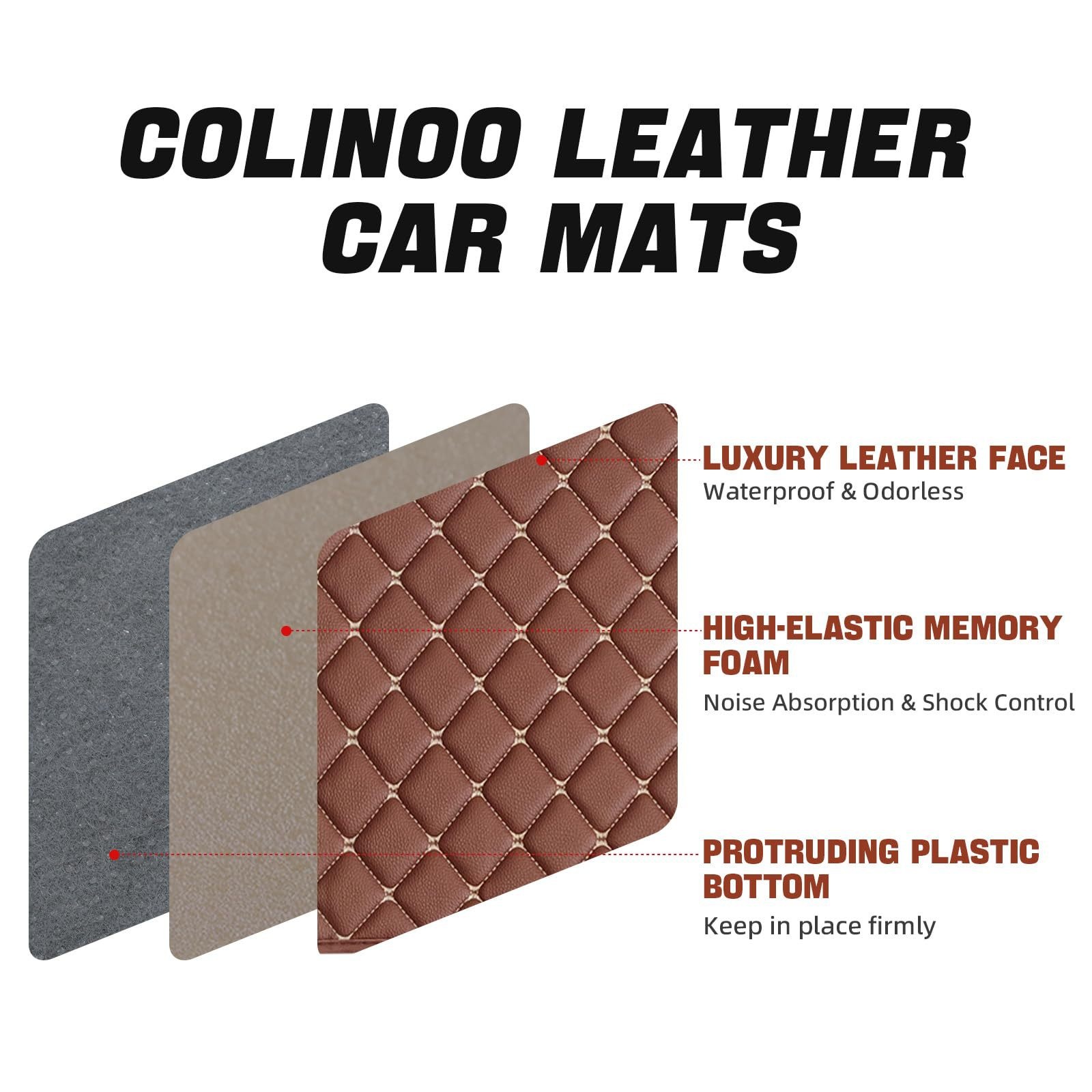 Small Deng Small Deng Cross-border Universal Car Floor Mats Waterproof Dirt-resistant Non-slip Quilted_voghion.com
